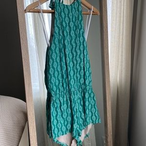 Green Halter Top Romper